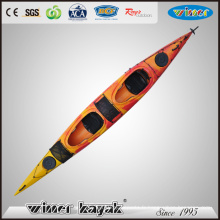 Dernier style assis en double kayak Leisure Life Paddle Sea Kayak